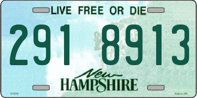 NH license plate 2918913
