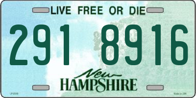 NH license plate 2918916