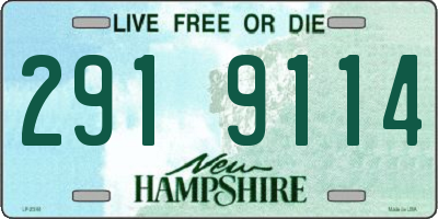 NH license plate 2919114
