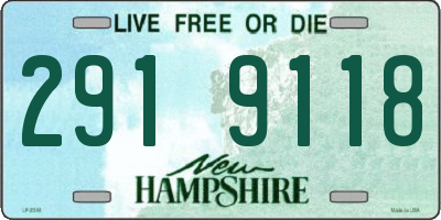 NH license plate 2919118