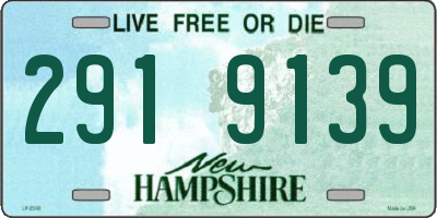 NH license plate 2919139