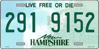 NH license plate 2919152