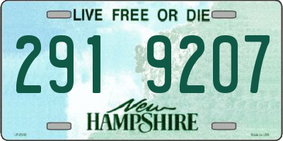NH license plate 2919207