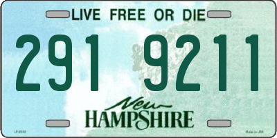 NH license plate 2919211