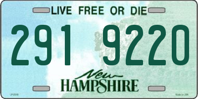 NH license plate 2919220