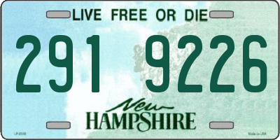 NH license plate 2919226