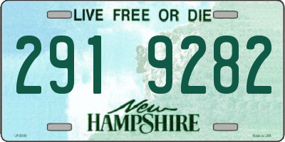 NH license plate 2919282