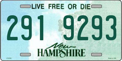 NH license plate 2919293