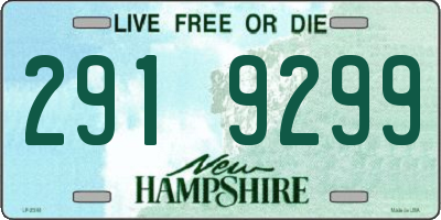NH license plate 2919299