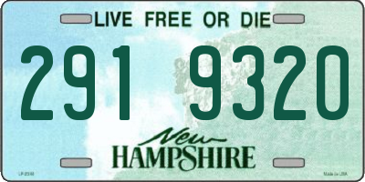 NH license plate 2919320