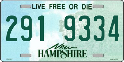 NH license plate 2919334