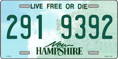 NH license plate 2919392