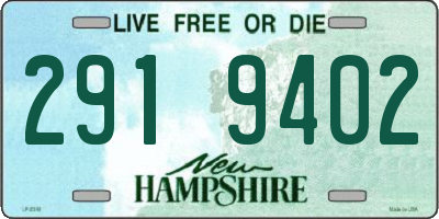 NH license plate 2919402