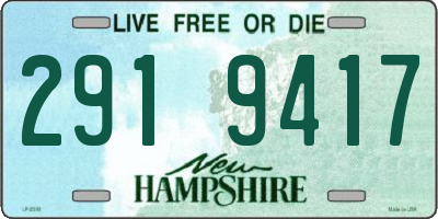 NH license plate 2919417