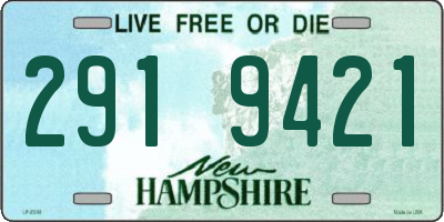 NH license plate 2919421