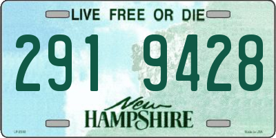 NH license plate 2919428