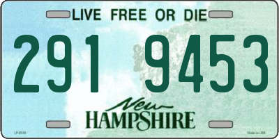 NH license plate 2919453