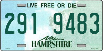 NH license plate 2919483