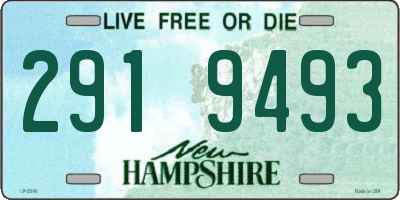 NH license plate 2919493