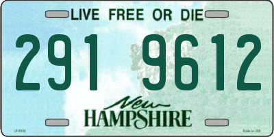 NH license plate 2919612