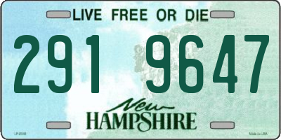 NH license plate 2919647