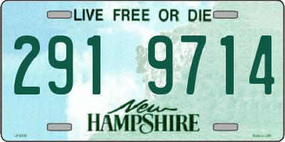NH license plate 2919714