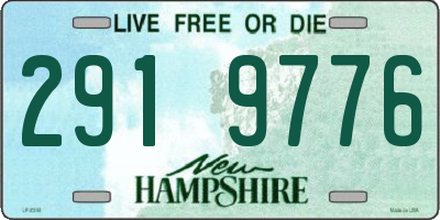 NH license plate 2919776