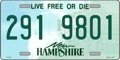 NH license plate 2919801