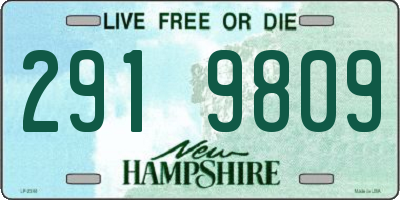 NH license plate 2919809