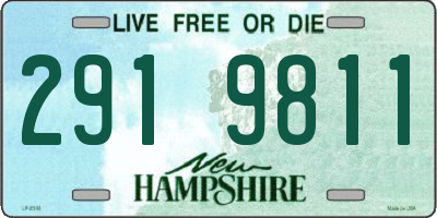 NH license plate 2919811