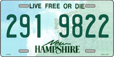 NH license plate 2919822