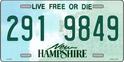 NH license plate 2919849