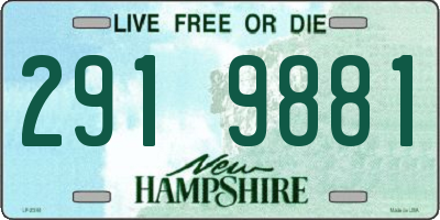 NH license plate 2919881