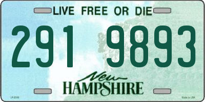 NH license plate 2919893