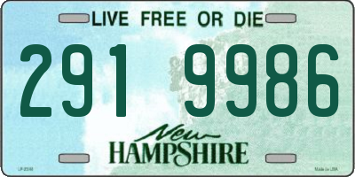 NH license plate 2919986
