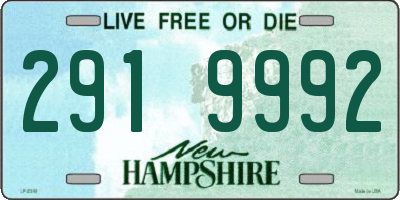 NH license plate 2919992