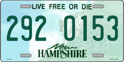 NH license plate 2920153