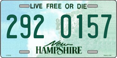 NH license plate 2920157