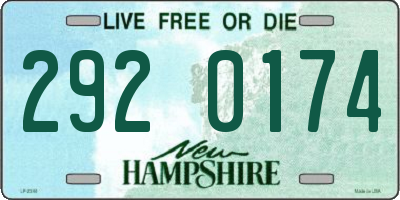 NH license plate 2920174