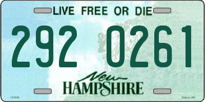 NH license plate 2920261