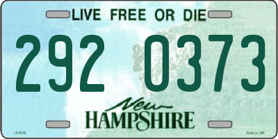 NH license plate 2920373