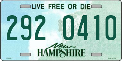 NH license plate 2920410