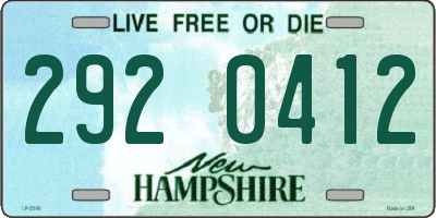 NH license plate 2920412