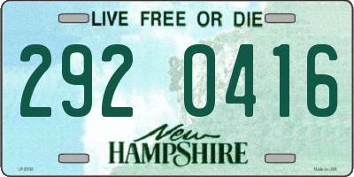 NH license plate 2920416