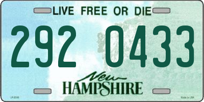 NH license plate 2920433