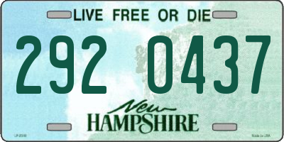 NH license plate 2920437