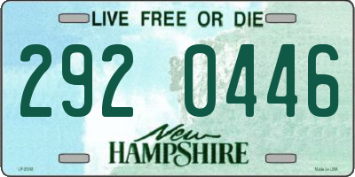 NH license plate 2920446