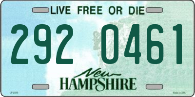NH license plate 2920461
