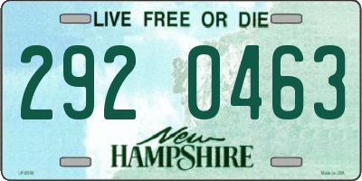 NH license plate 2920463