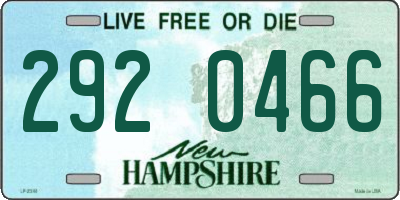 NH license plate 2920466
